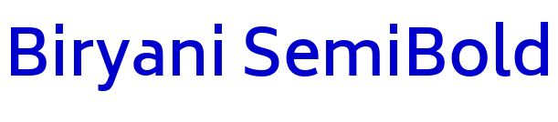 Biryani SemiBold шрифт